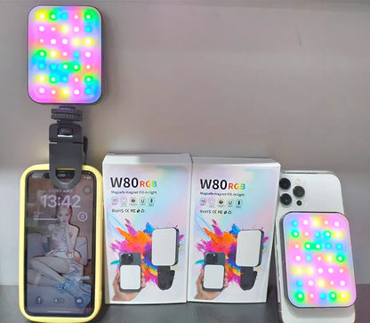 W80RGB MagFit Magnet Fill-in Selfie Light
