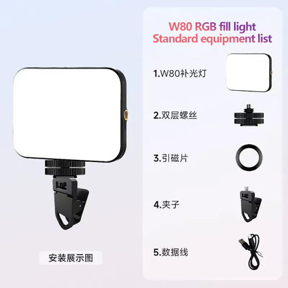 W80RGB MagFit Magnet Fill-in Selfie Light