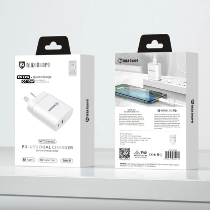 Maxguard WT25WAC PD 25W wall charger (support super fast charging)