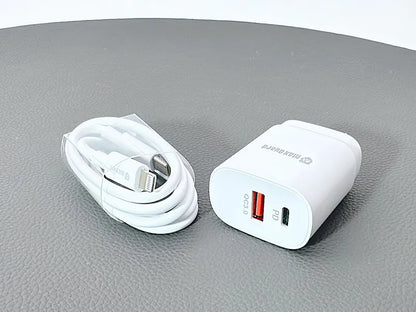 Maxguard WT25WAC/CL PD 25W wall charger with Type-C to Lightning combo