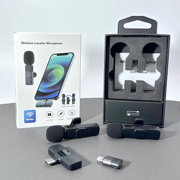 Lavalier bluetooth microphone  K9 (for Type-C & Lightning)