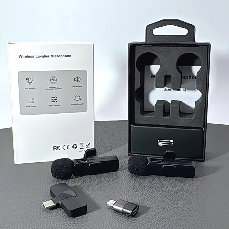 Lavalier bluetooth microphone  K9 (for Type-C & Lightning)