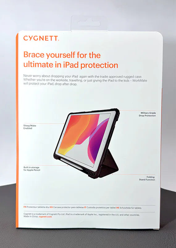 Case for iPad 7th 10.2 A10 Fusion/8th 10.2 A12/9th 10.2 ‌A13 CYGNETT Original WorkMate Rugged