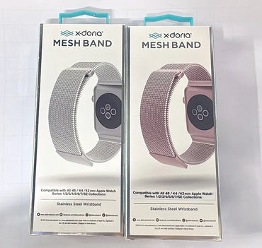 Defense Stainless Steel Wristband Mesh Band For Apple Watch