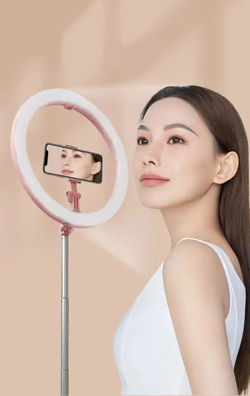 D6 Retractable Live Stand with 3-Color Fill Light