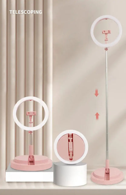 D6 Retractable Live Stand with 3-Color Fill Light