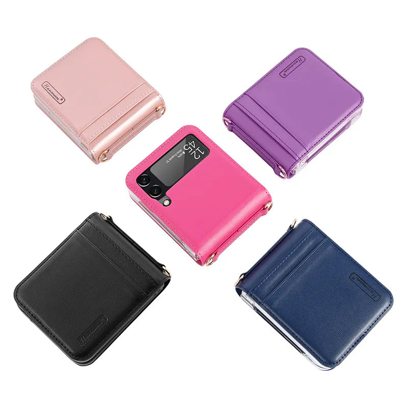Samsung Z Flip7 Hanman Wallet case with strap