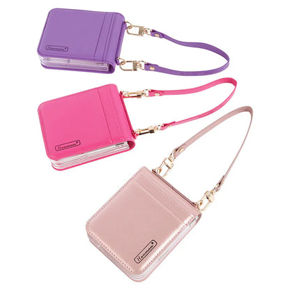 Samsung Z Flip7 Hanman Wallet case with strap
