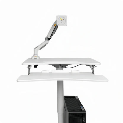 ONLINE Mobile WHEELY Sit Stand Desk Folding Work Station 710mm FDS108