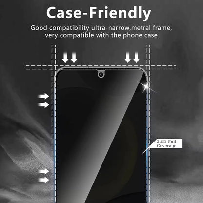 Privacy Fingerprint tempered glass for Samsung
