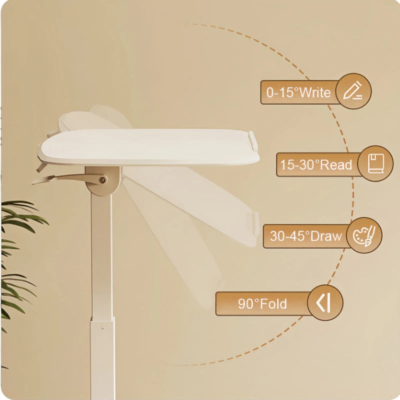 ONLINE Mobile Work Station WHEELY Sit Stand Desk Foldable Timber Look Desktop 680X535MM FA106lwoow