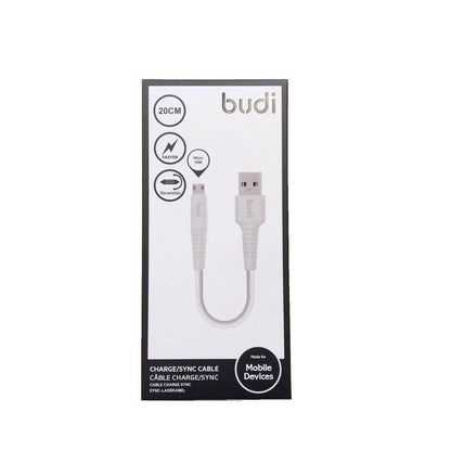 Budi M8J150M20 20cm USB-A to Micro cable