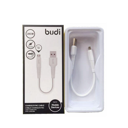 Budi M8J150M20 20cm USB-A to Micro cable