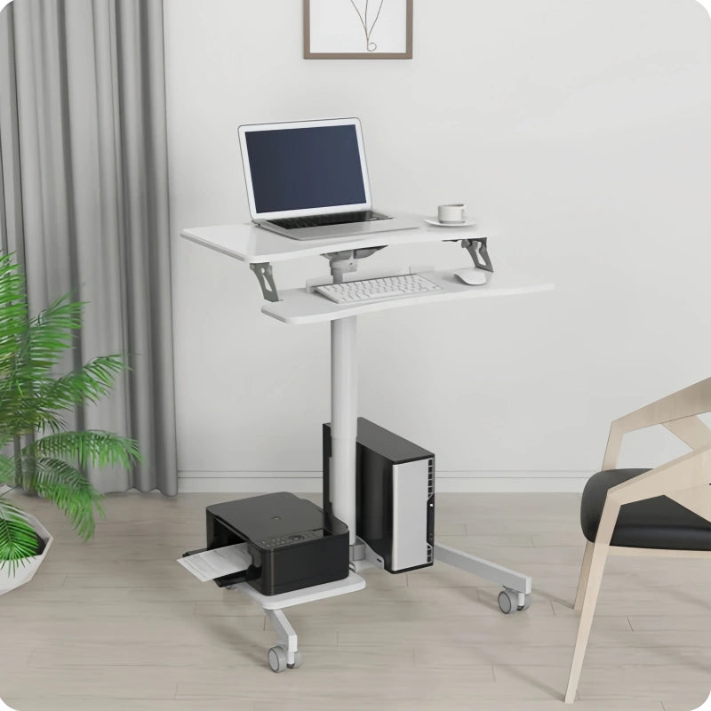 ONLINE Mobile WHEELY Sit Stand Desk Folding Work Station 710mm FDS108