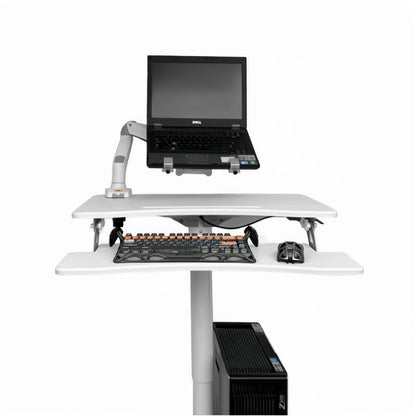 ONLINE Mobile WHEELY Sit Stand Desk Folding Work Station 710mm FDS108