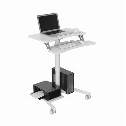 ONLINE Mobile WHEELY Sit Stand Desk Folding Work Station 710mm FDS108