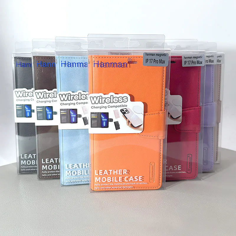 Case for iPhone 17 Pro 6.3 Hanman 2 in 1 Detachable Magnetic Wallet