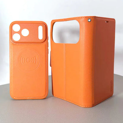 Case for iPhone 17 Pro 6.3 Hanman 2 in 1 Detachable Magnetic Wallet