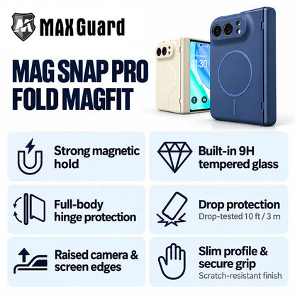 Case for iPhone Duo Mag Snap Pro Fold MagFit (Built-in Tempered Glass)
