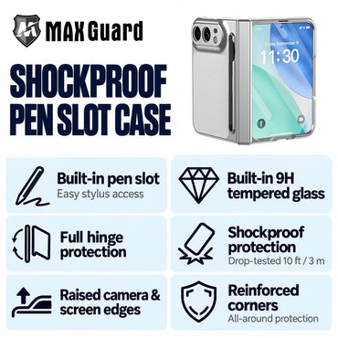Case for iPhone Duo ShockProof with penslot (Built-in Tempered Glass)