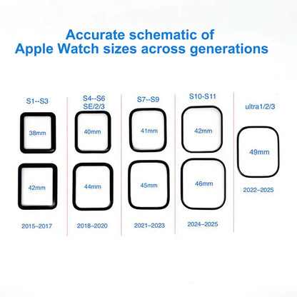 UV Light Glue glass screen protector For Apple Watch