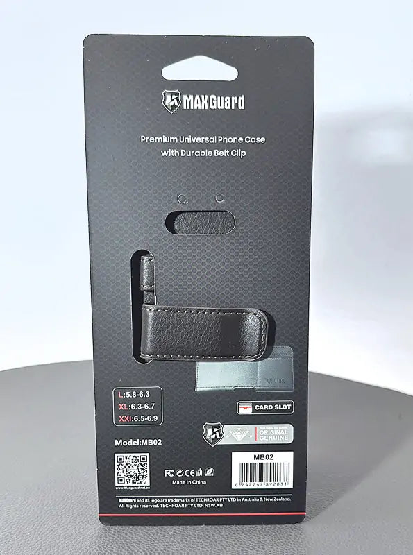Maxguard premium universal phone case with durable belt pouch with clip side way MB02