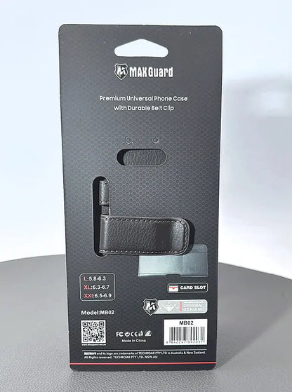 Maxguard premium universal phone case with durable belt pouch with clip side way MB02