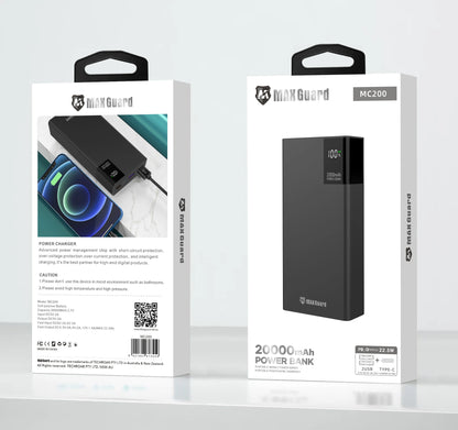 Maxguard MC200 20000 mah PD power bank