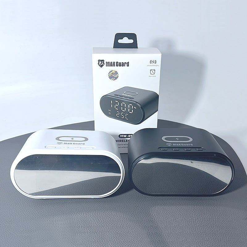 Maxguard MW05 2 in 1 15W Alarm Clock Wireless Charger