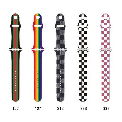 Pattern Print TPU Band For Apple Watch