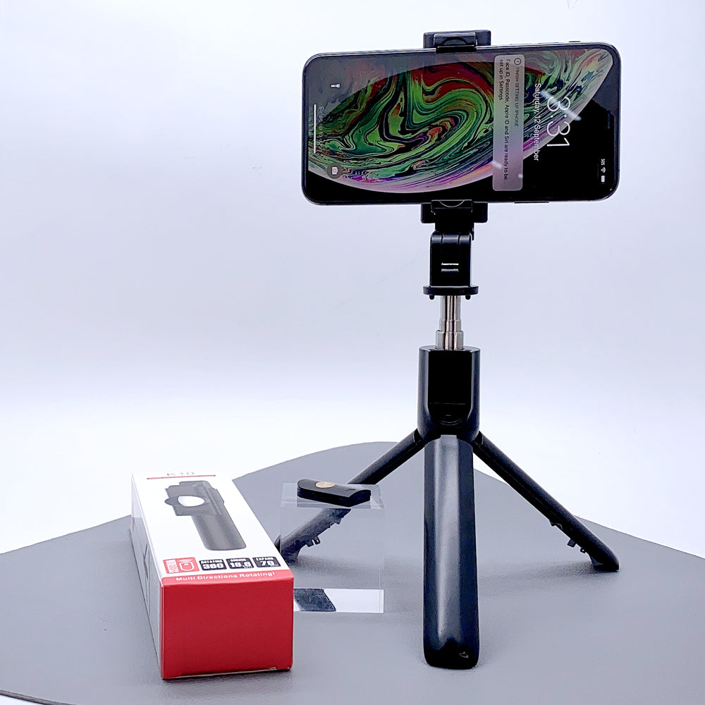 Wireless selfie stick tripod K10