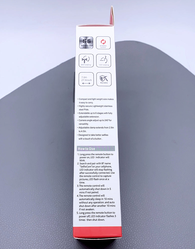 Wireless selfie stick tripod K10