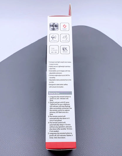 Wireless selfie stick tripod K10
