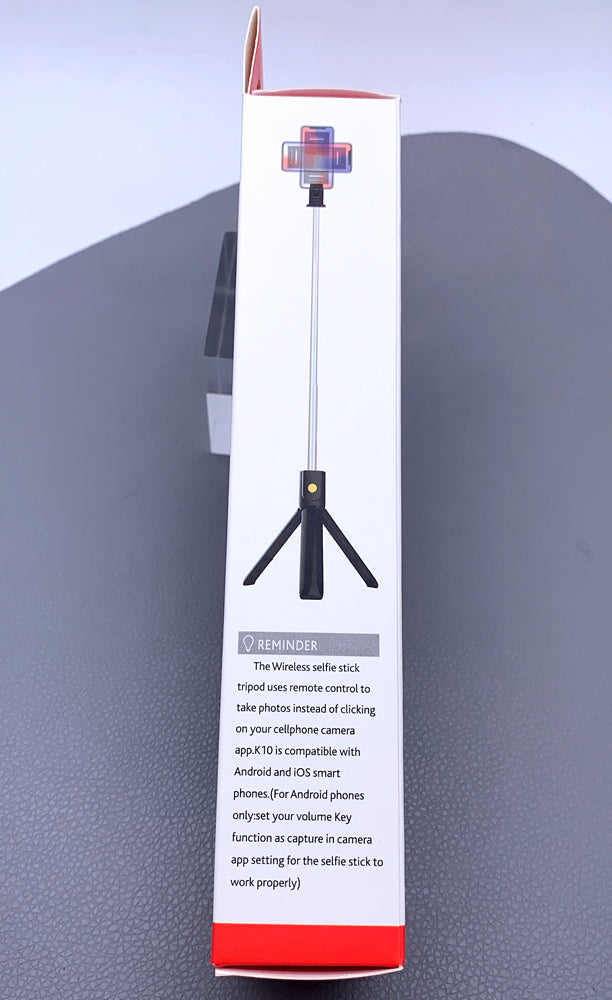 Wireless selfie stick tripod K10