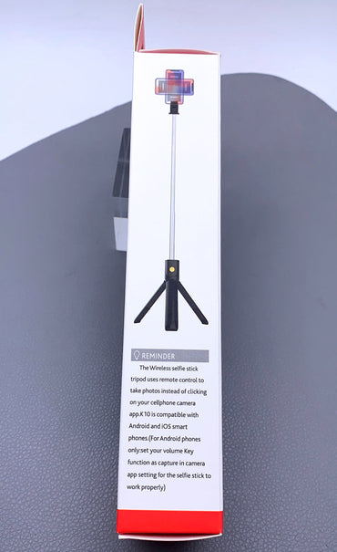 Wireless selfie stick tripod K10