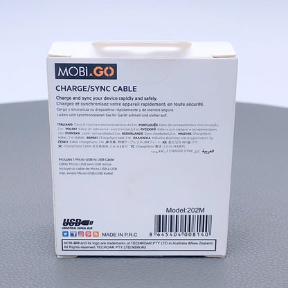 Mobigo 202M 2m USB-A to Micro cable
