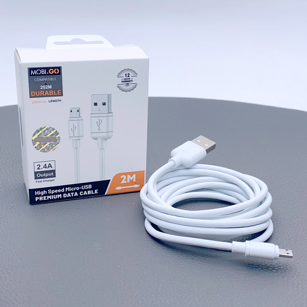 Mobigo 202M 2m USB-A to Micro cable