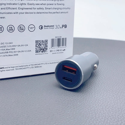 Maxguard MC036 38W UAB A+C car charger