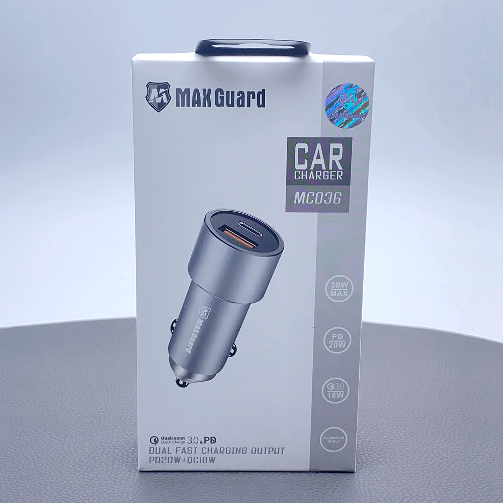 Maxguard MC036 38W UAB A+C car charger