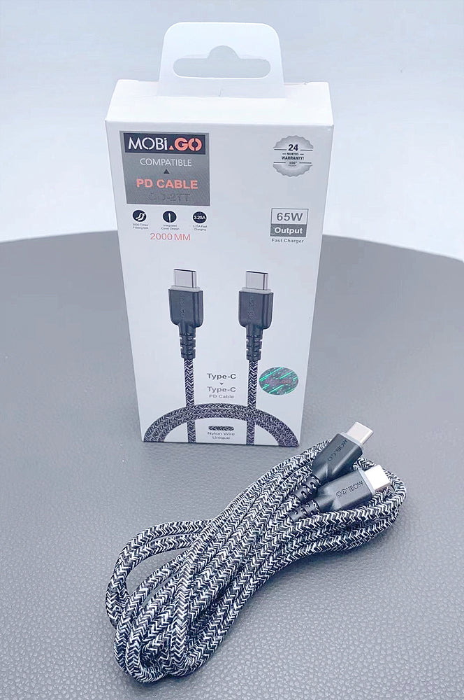 Mobigo GO2TT 2m 65W Type-C to C cable