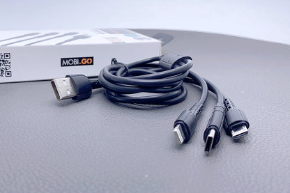 Mobigo GO3TLM 1.2m 3 in 1 cable