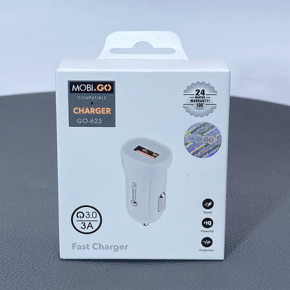 Mobigo GO623 3A Single USB car charger