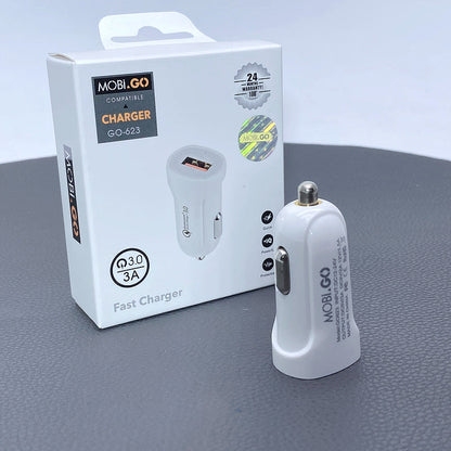 Mobigo GO623 3A Single USB car charger