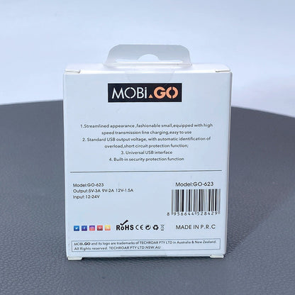 Mobigo GO623 3A Single USB car charger