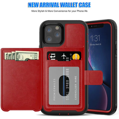 Case for Iphone 13 mini 5.4 robo  with back pocket (12 mini fit)