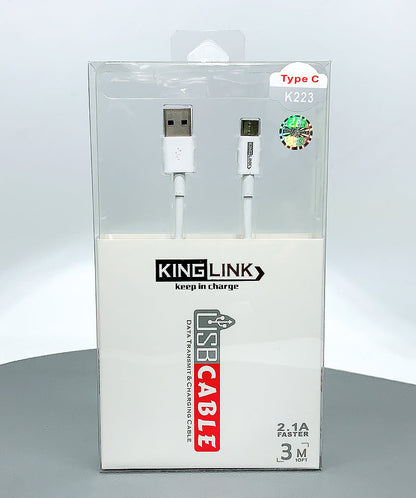 Kinglink K223 3m USB-A to C cable