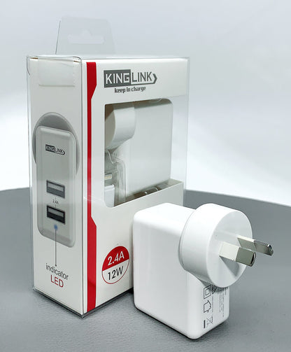 Kinglink M8J906L 12W wall charger with USB-A to Lightning combo