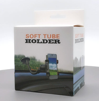 Soft tube long neck clip car mount holder