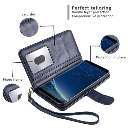 Case for Iphone 12 mini 5.4 Wetherby ( Calfskin ) handmade magnetic  with strap (fit 13 mini)