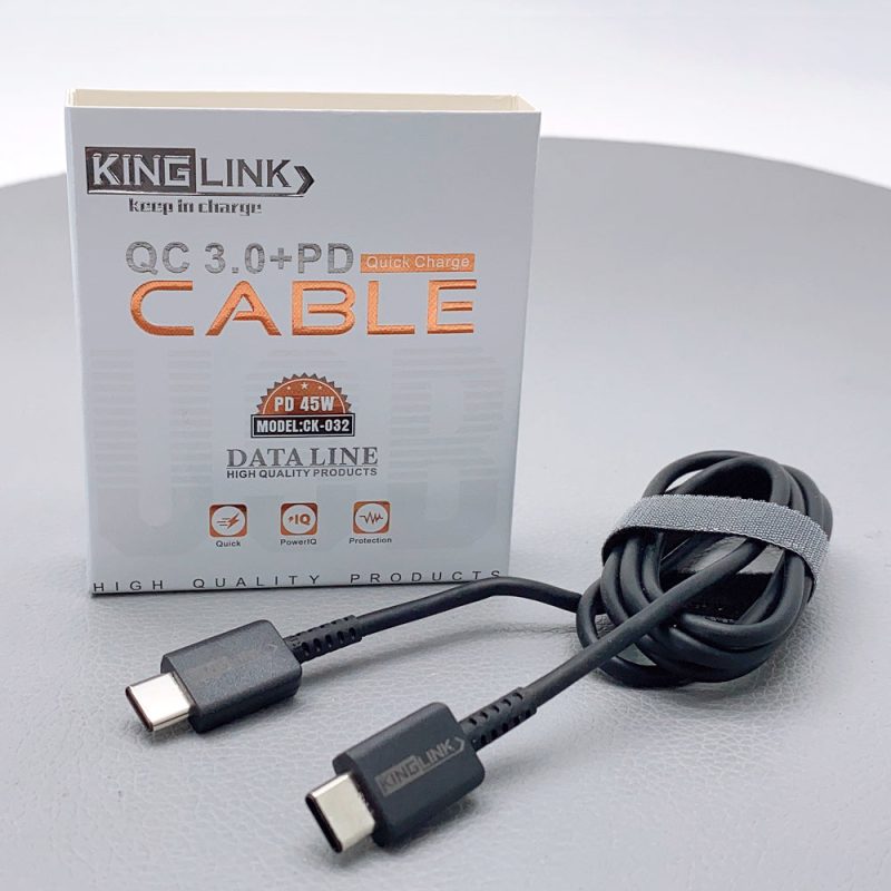 Kinglink QC 3.0 PD 45W Type-C to Type-C cable CK032 - Image 4